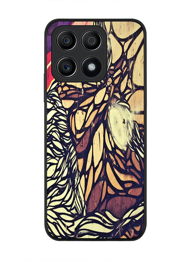 Stylizedd Rugged Black edge case for Honor X8A 4G Slim fit Soft Case Flexible Rubber Edges Anti Drop TPU Gel Thin Cover - Wise Graffitti - Image 1