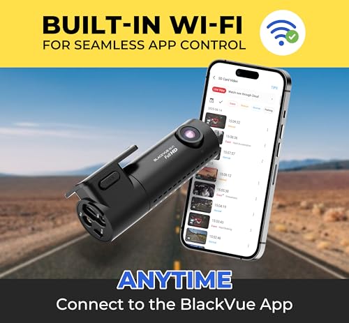 BlackVue DR590X-1CH Plus 32GB Dash Cam - Full HD 60fps Dash Cam Front, STARVIS, Free Hardwire Cable & SD Card, Built-in Wi-Fi, Parking Mode Support, App Control Dashcam - Image 3