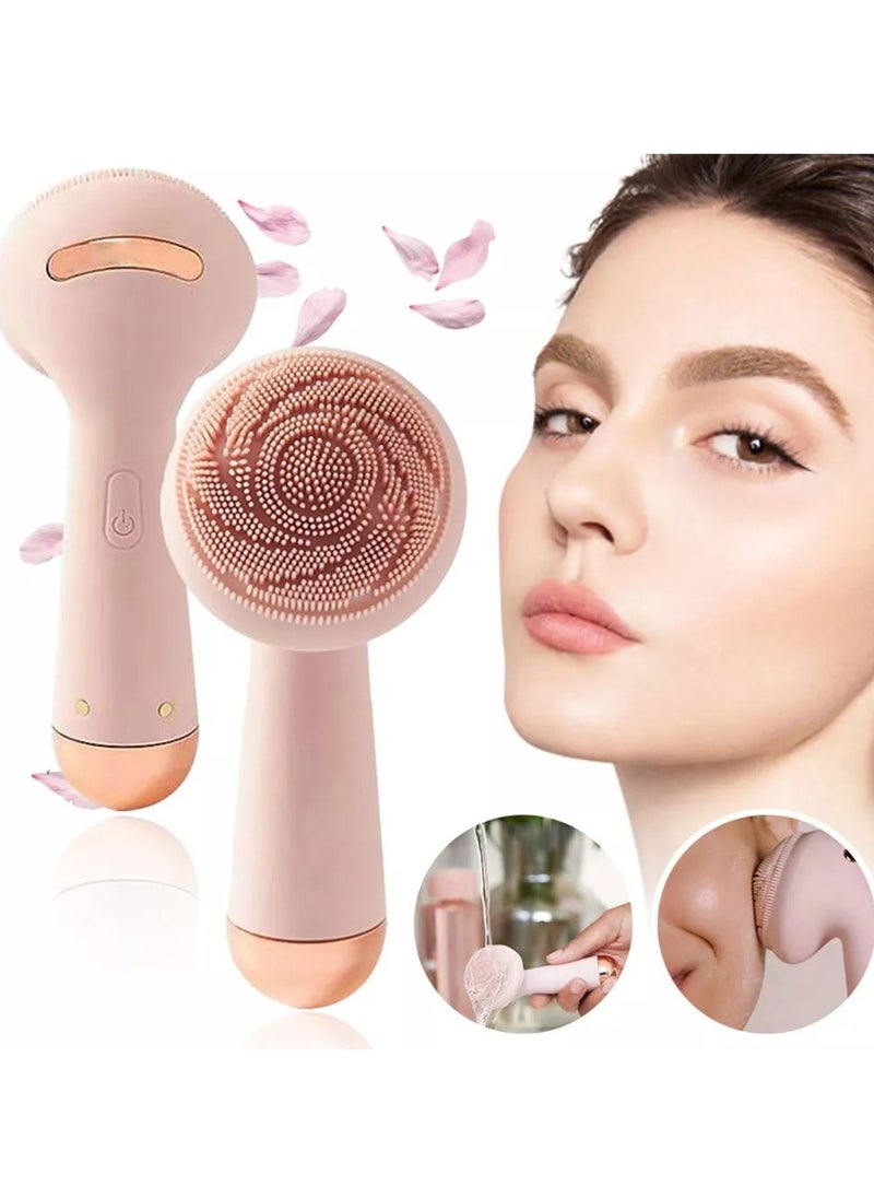 M MIAOYAN Electric Silicone Facial Cleansing Brush, Deep Pore Cleaning, Exfoliating and Massaging Beauty Device, Rechargeable, Perfect Gift Choice  - Image 1