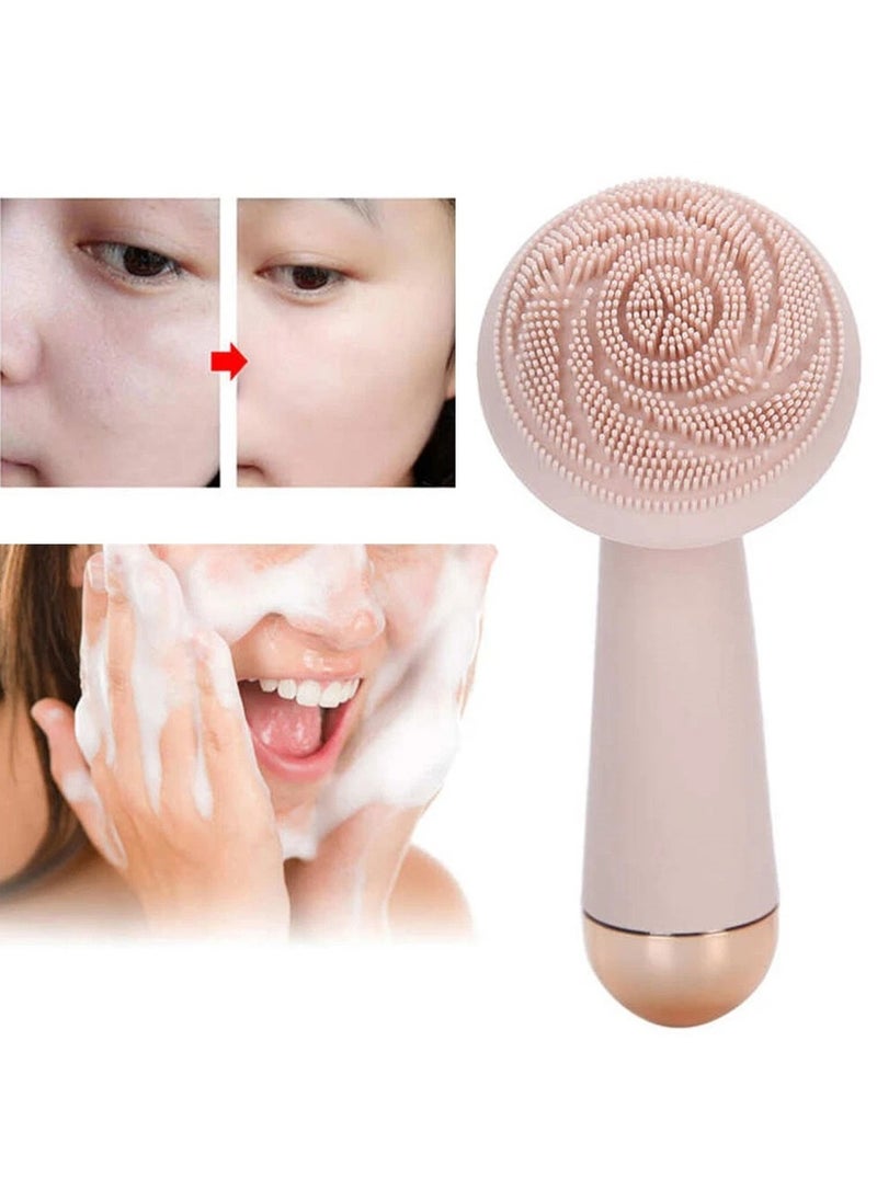 M MIAOYAN Electric Silicone Facial Cleansing Brush, Deep Pore Cleaning, Exfoliating and Massaging Beauty Device, Rechargeable, Perfect Gift Choice  - Image 2