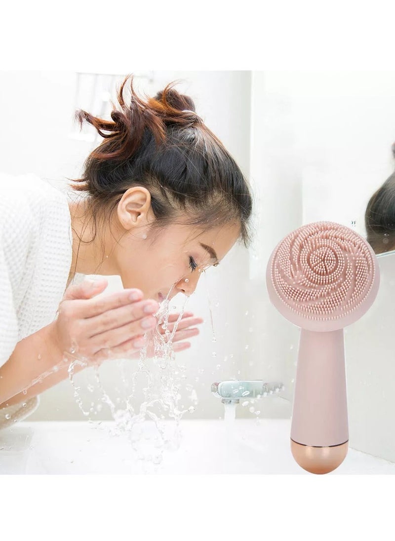 M MIAOYAN Electric Silicone Facial Cleansing Brush, Deep Pore Cleaning, Exfoliating and Massaging Beauty Device, Rechargeable, Perfect Gift Choice  - Image 4