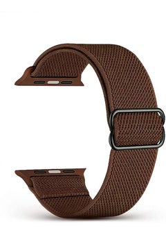 Generic Adjustable Elastic Band For Apple Watch Brown 38/40/41 mm-Small  - Image 2