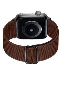 Generic Adjustable Elastic Band For Apple Watch Brown 38/40/41 mm-Small  - Image 4