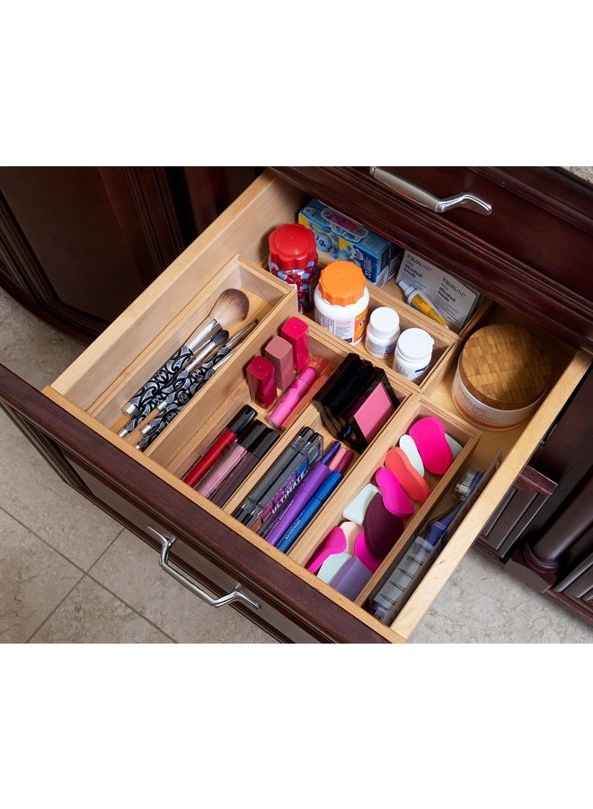 Lipper International صندوق تنظيم الأدراج القابل للتكديس من الخيزران 8181S، 3" × 9"، مجموعة من 2 - Image 4