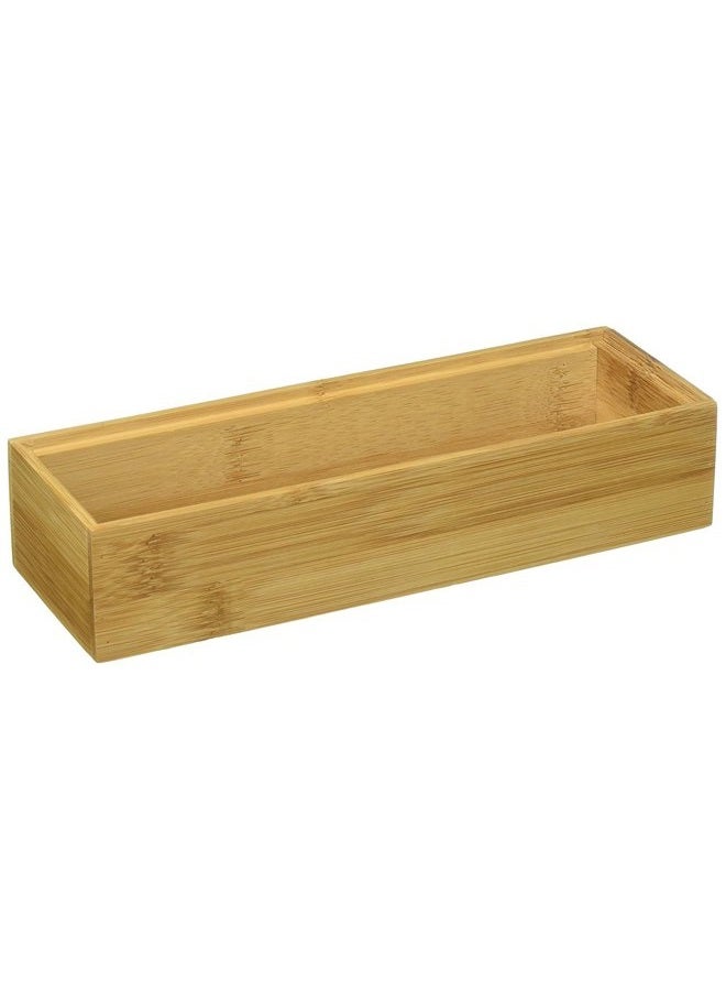 Lipper International صندوق تنظيم الأدراج القابل للتكديس من الخيزران 8181S، 3" × 9"، مجموعة من 2 - Image 1