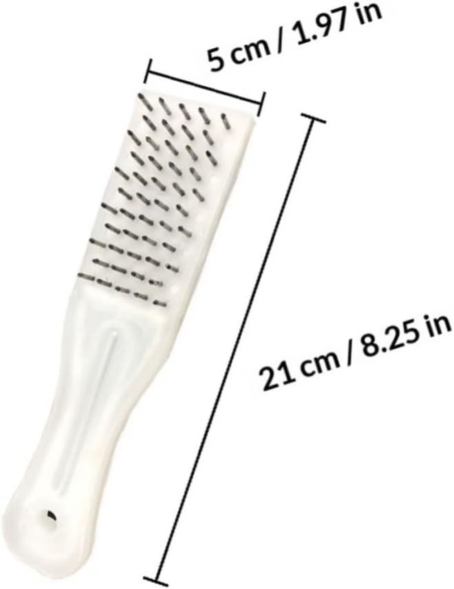 TOYANDONA 2pcs Fish Scale Scraper and Steel Nail Remover Set with White Plastic Handle Medium Size for Kitchen Seafood Cleaning Tools - Image 2