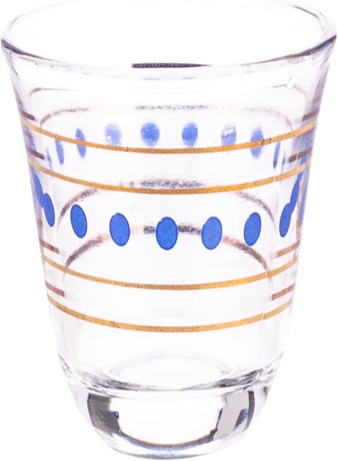 AKDC Cawa Cup 3Pcs L(6CM) XW(6CM) XH(5CM) Clear, blue, golden - Image 4