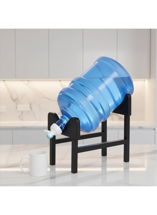 DubaiGallery Water Container Storage Rack Stand Heavy Duty Bottle Holder with 50KG Capacity, Durable H Type Support Frame, Stable Construction, Space Efficient Design, Suitable for Large Drinking Water Bottles and Dispensers - Image 2
