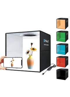 PULUZ 11.8 Inch/30cm  Portable  Photo Lighting Studio Light Box Shooting Tent Box Kit 30cm  Ring Light with 6 Colors Backdrops (Black, White, Yellow, Red, Green, Blue)  - Image 1
