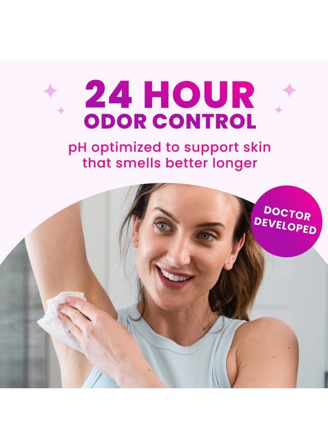 Lume Acidified Deodorant Wipes - 24 Hour Odor Control - Aluminum Free, Baking Soda Free, Skin Loving - 15 Count (Pack of 3) (Cool Cucumber) - Image 2