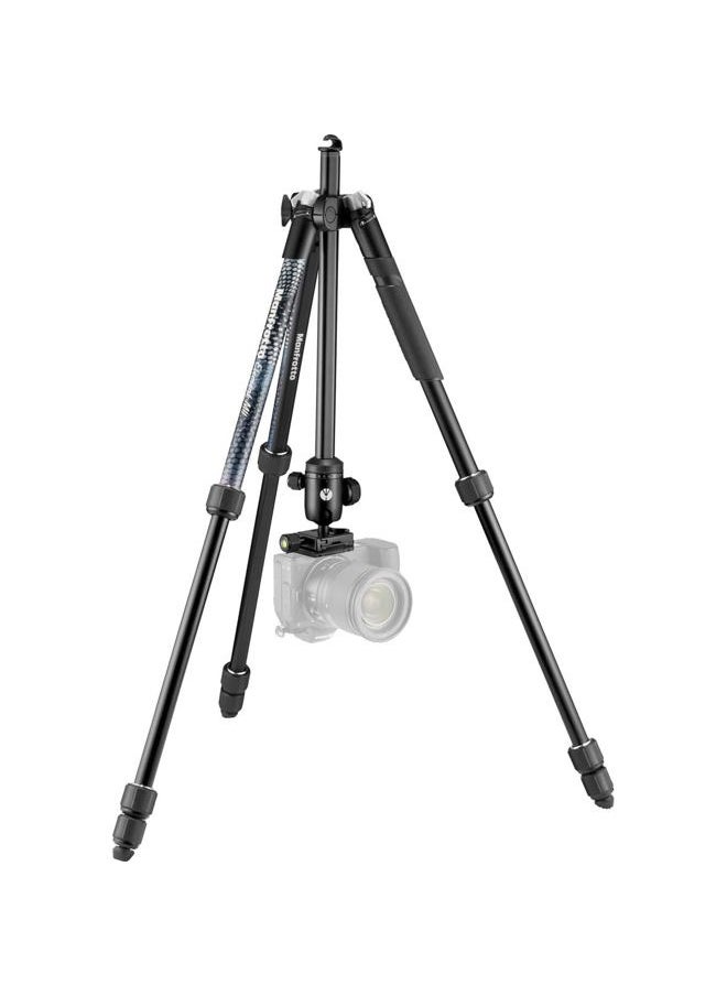 Manfrotto Element MII MKELMII4BK-BH, Lightweight Aluminium Travel Camera Tripod, with Carry Bag, Arca-Compatible Ball Head, 4-Section Legs, Twist Locks, Load up 8kg, for Mirrorless, DSLR,Black  - Image 2