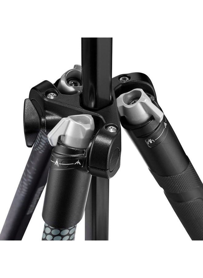 Manfrotto Element MII MKELMII4BK-BH, Lightweight Aluminium Travel Camera Tripod, with Carry Bag, Arca-Compatible Ball Head, 4-Section Legs, Twist Locks, Load up 8kg, for Mirrorless, DSLR,Black  - Image 3