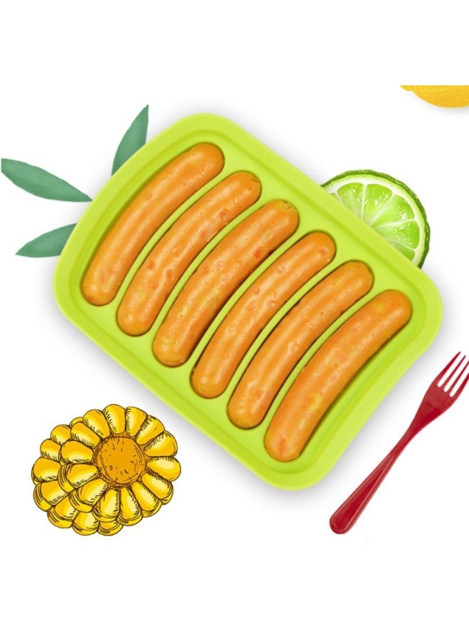 DIY Silicone Sausage Mold Food Supplement Tool Home-made Hot Dog Ham Sausage Grilled Sausage Baking Mold Sausage Mold-Specifications:OPP Packaging-Color:Pink