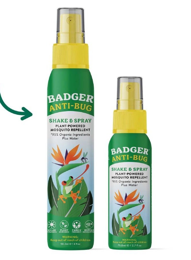Badger Bug Spray, Family Friendly All Natural Mosquito Repellent w/Organic Essential Oils, Great Smelling Citronella Spray, Effective for 3 Hours, Deet-Free Vegan Plant Based Insect Repellent 4 fl oz - Image 3