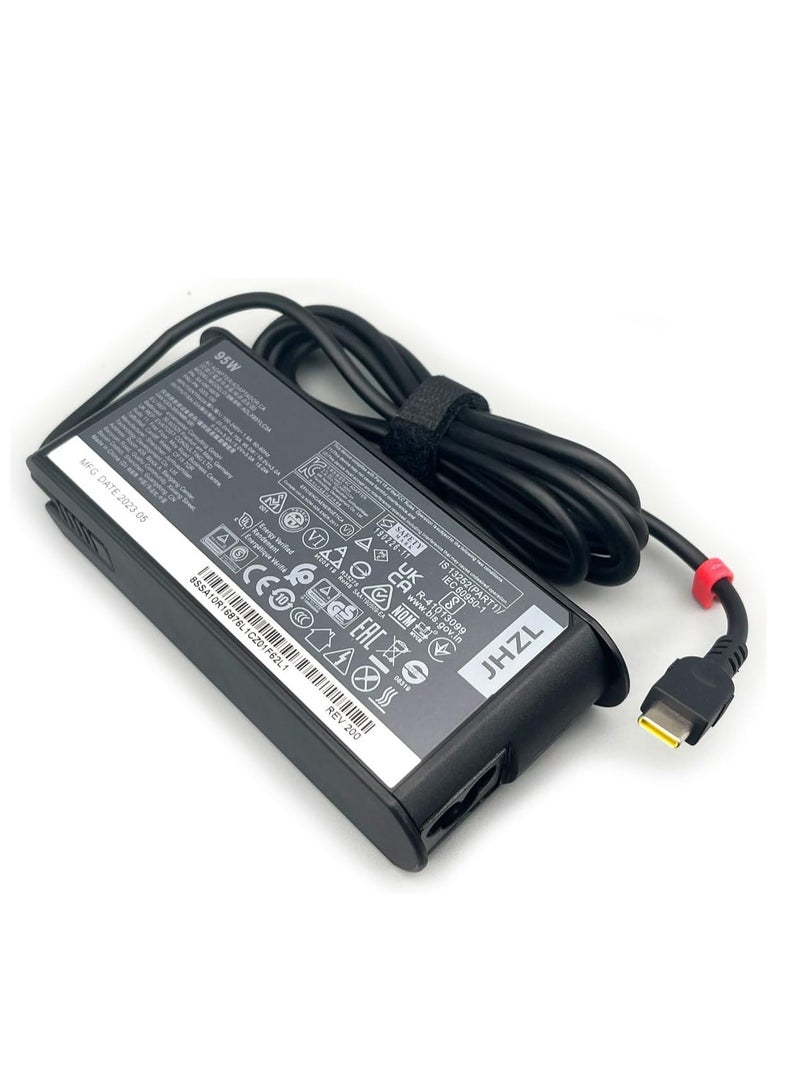 Terabyte 100W USB C Yoga Charger fit for Lenovo Yoga Slim 7 Pro 14ACH5 Yoga 910 920 930 380 720 730 20V 4.75A ADLX95YCC3A Laptop Power Adapter - Image 1