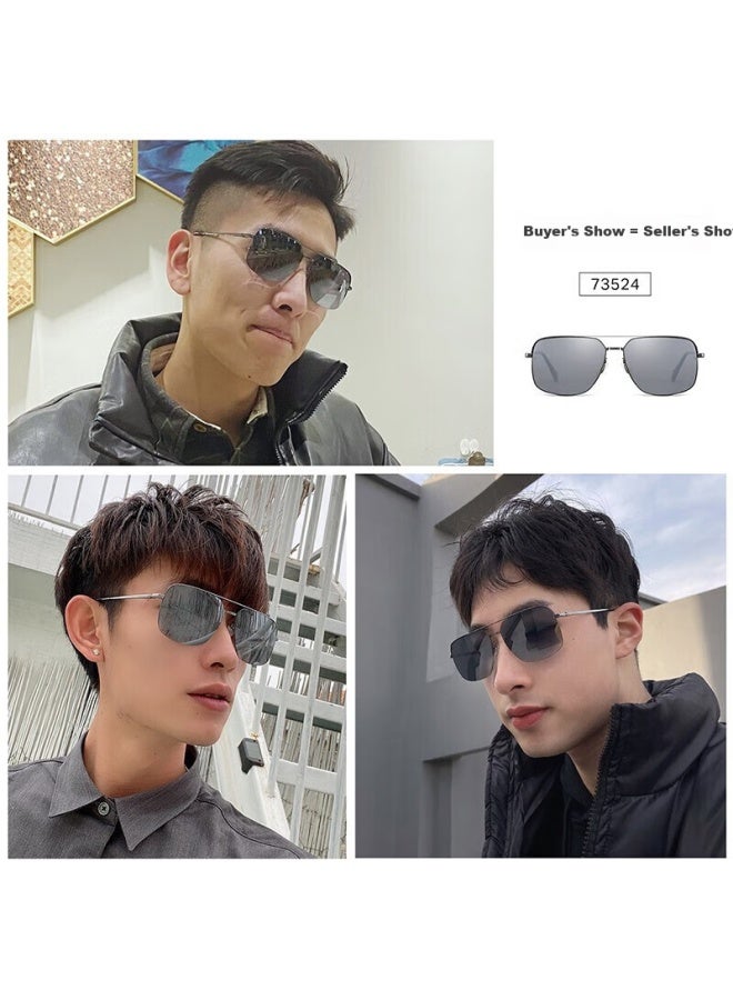 Parim Men's Polarized Uv Protection Square Oversized Sungl Fashion Driving Gl Sunscreen Sungl - Image 1