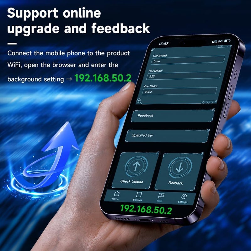 Carlinkit 2Air Wireless Dongle - Latest Model 5.0 Adapter for CarPlay and Android Auto with Siri/Google Assistant - Image 4