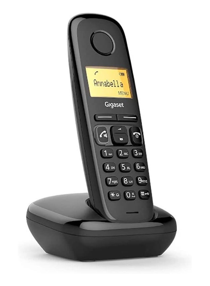 Gigaset A270 | Cordless Phone HDSP Technology, 18Hrs Talk Time, 200Hrs Standby, 300M Outdoor Range Landline Phone, German Made for Home, Offices & Hotels - Black - Image 1