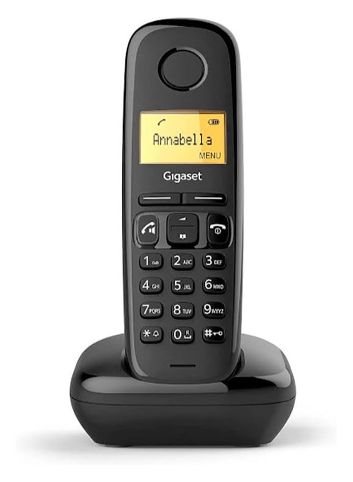 Gigaset A270 | Cordless Phone HDSP Technology, 18Hrs Talk Time, 200Hrs Standby, 300M Outdoor Range Landline Phone, German Made for Home, Offices & Hotels - Black - Image 2