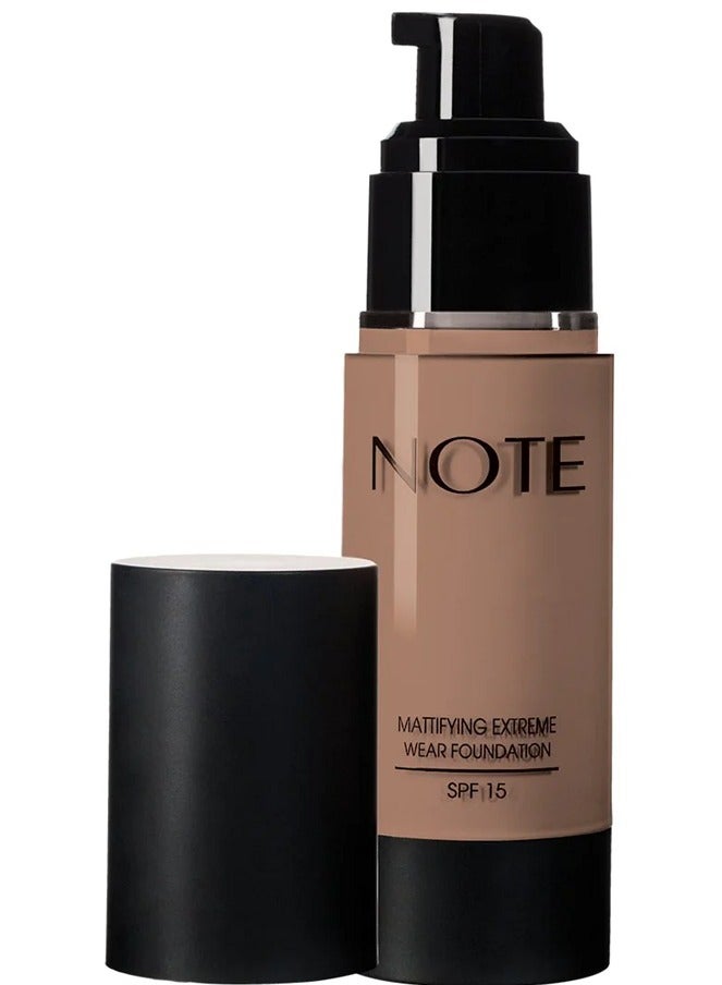 NOTE COSMETIQUE MATTIFYING EXTREME WEAR FOUNDATION SPF15 NO.105 ORIENTAL TAN