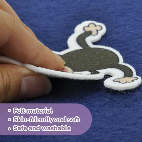 CHEFAN Felt Flannel Board Stories for Toddler Five Little Monkeys Jumping On The Bed Preschool Felt Activities Flannel Graphic - Image 5