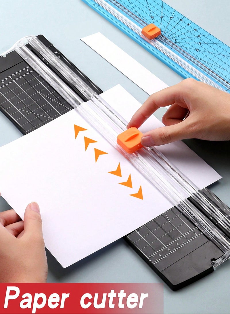 قاطع ورق محمول A3/A4 – أداة قطع دقيقة مع خطوط شبكية لقص مثالي في كل مرة، خفيف الوزن وسهل الاستخدام، مثالي للمكتب، المنزل، اللوازم المدرسية، الأشغال اليدوية، والهدايا - Image 2