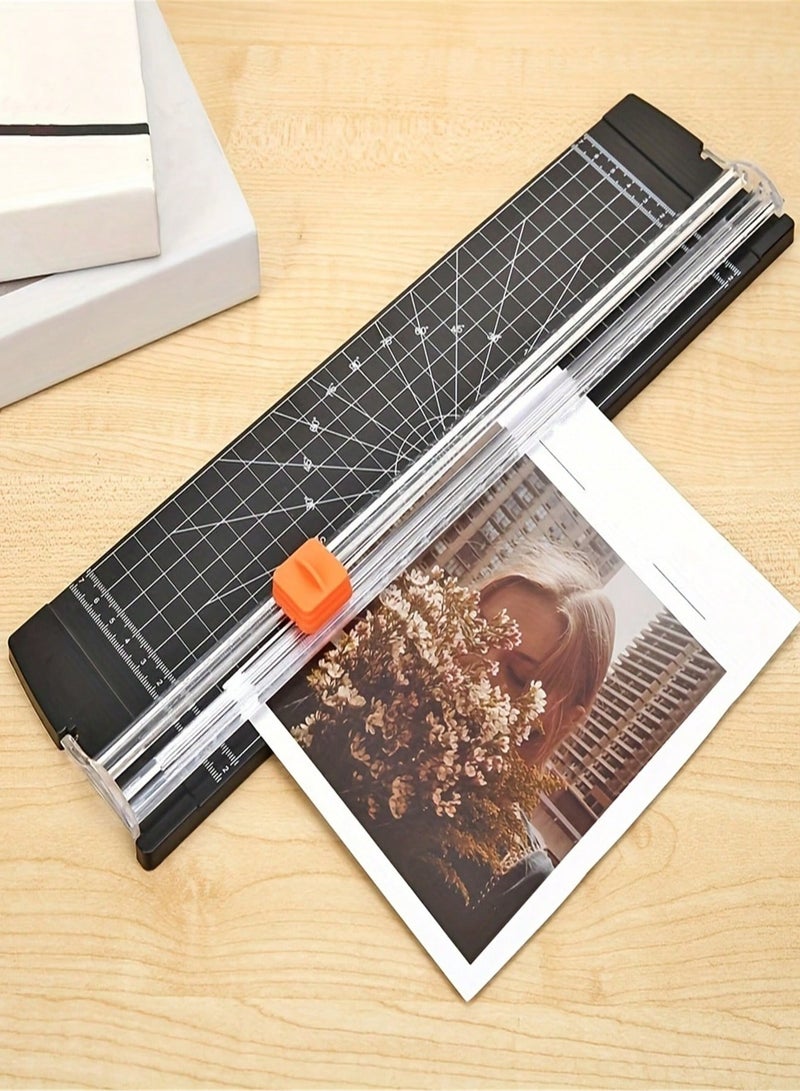 قاطع ورق محمول A3/A4 – أداة قطع دقيقة مع خطوط شبكية لقص مثالي في كل مرة، خفيف الوزن وسهل الاستخدام، مثالي للمكتب، المنزل، اللوازم المدرسية، الأشغال اليدوية، والهدايا - Image 1