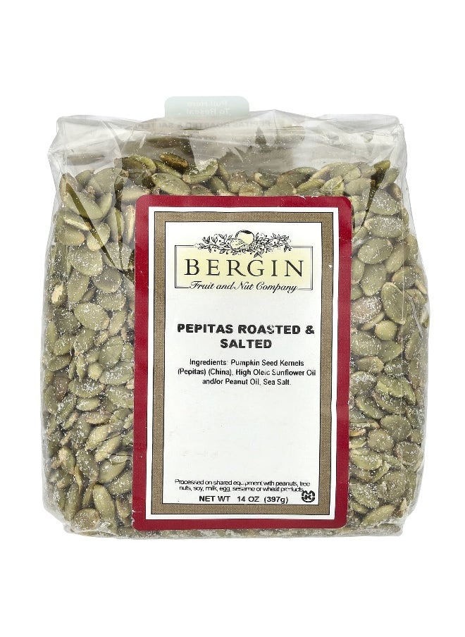 Bergin Fruit and Nut Company Bergin Fruit and Nut Company, Pepitas Roasted & Salted, 14 oz (397 g)  - Image 1