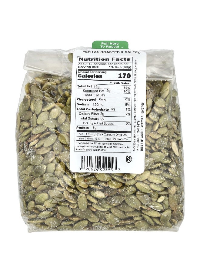 Bergin Fruit and Nut Company Bergin Fruit and Nut Company, Pepitas Roasted & Salted, 14 oz (397 g)  - Image 2