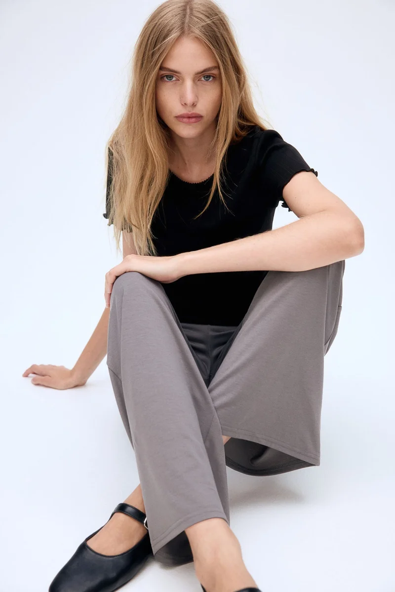 H&M Overlock-detail T-shirt