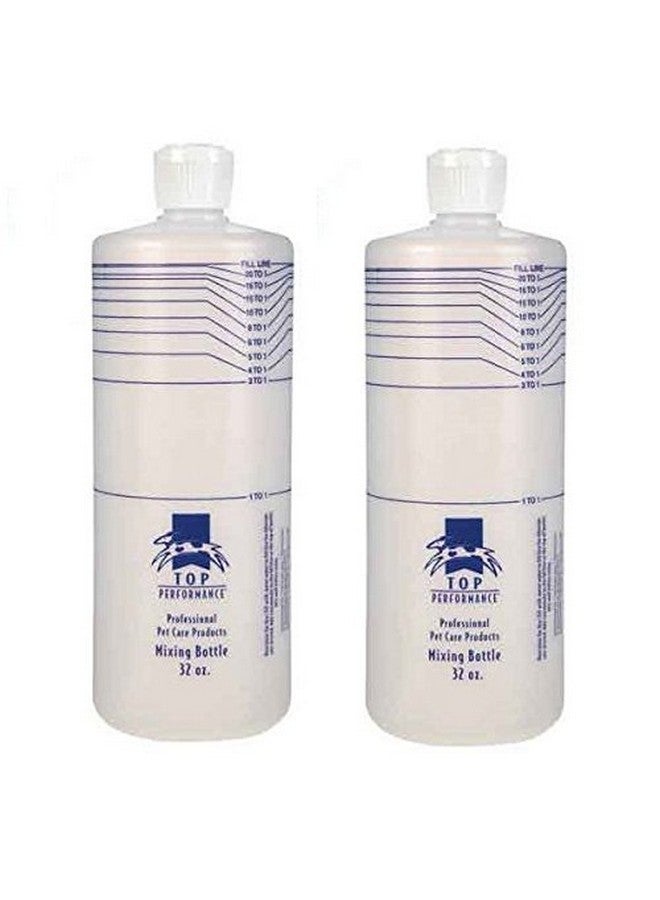 توب بيرفورمانس زجاجة خلط سعة 32 أونصة بمعدلات تخفيف محددة لأدوات العناية بالحيوانات الأليفة (ثلاث زجاجات) - Image 2
