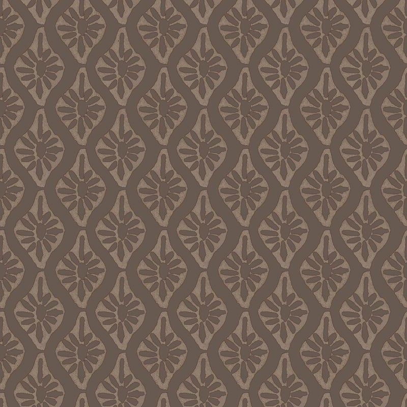 NuWallpaper Chris Loves Julia x Nova Carob Brown Peel and Stick Wallpaper Carob Brown Botanical Removable Contact Paper for Walls Self Adhesive Wall Covering for Bedroom Living Room Accent Wall - Image 2