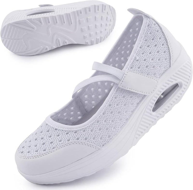 Git-up Women's Comfortable Working Nurse Shoes Non-Slip Adjustable Breathable Walking Buffer Fitness Casual Nursing Orthotic Shoes - Image 1