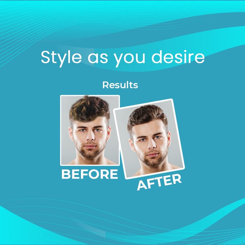 Nishman Matte Wax Men Hairstyling Wax Strong Hold Non Sticky Restylable Water Soluble Wax 30 ml - Image 4