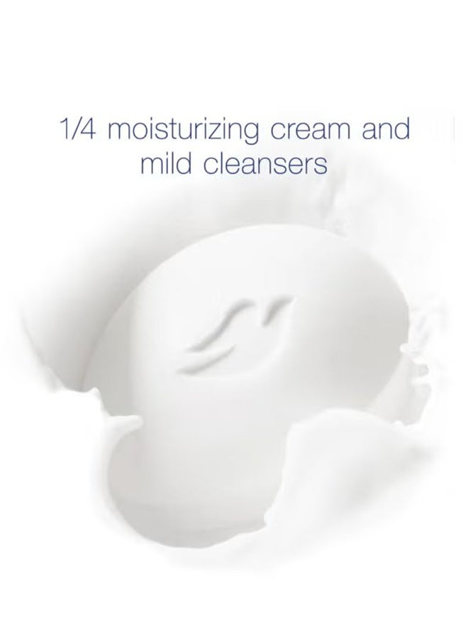 دوف بار الصابون الرطب الجمال 90g، تنظيف الوجه والاستحمام الصابون الرطبة، لجميع أنواع الجلد - Image 3