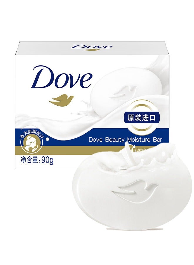 دوف بار الصابون الرطب الجمال 90g، تنظيف الوجه والاستحمام الصابون الرطبة، لجميع أنواع الجلد - Image 1