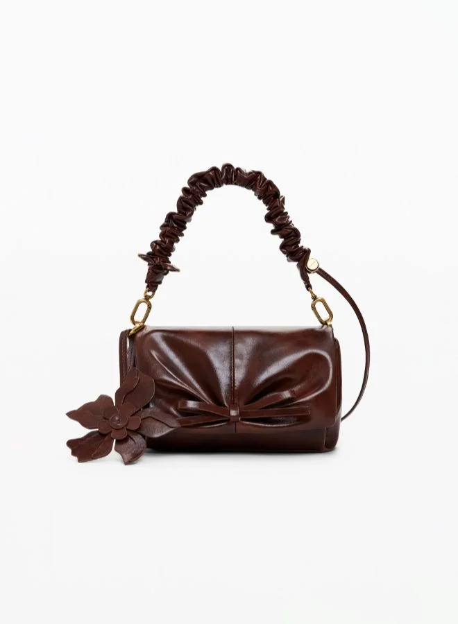 DESIGUAL Small shiny floral bag