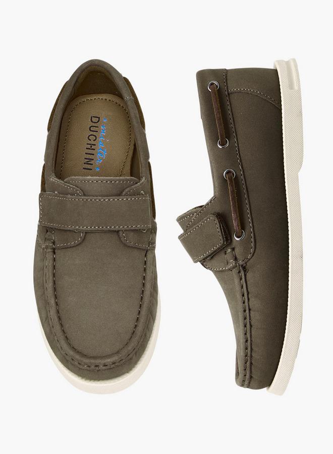 Mister Duchini Boys Hook & Loop Leather Moccasins Ramadan Collection - Image 2