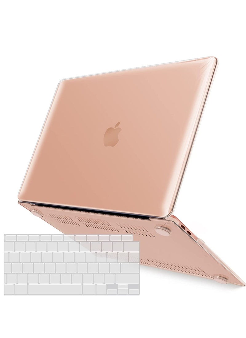 Mosiso - MacBook Air 13 inch Case 2022 /2021 /2020 M1 /A2337 /A2179 A1932 Plastic Hard Shell Case with Keyboard Cover for Mac Retina Display with Touch ID Clear - Image 1