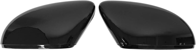 HouYeen Left and Right Gloss Black Rearview Wing Mirror Cover Cap Casing for V-W Beetle CC Eos P-assat Scirocco - Image 2