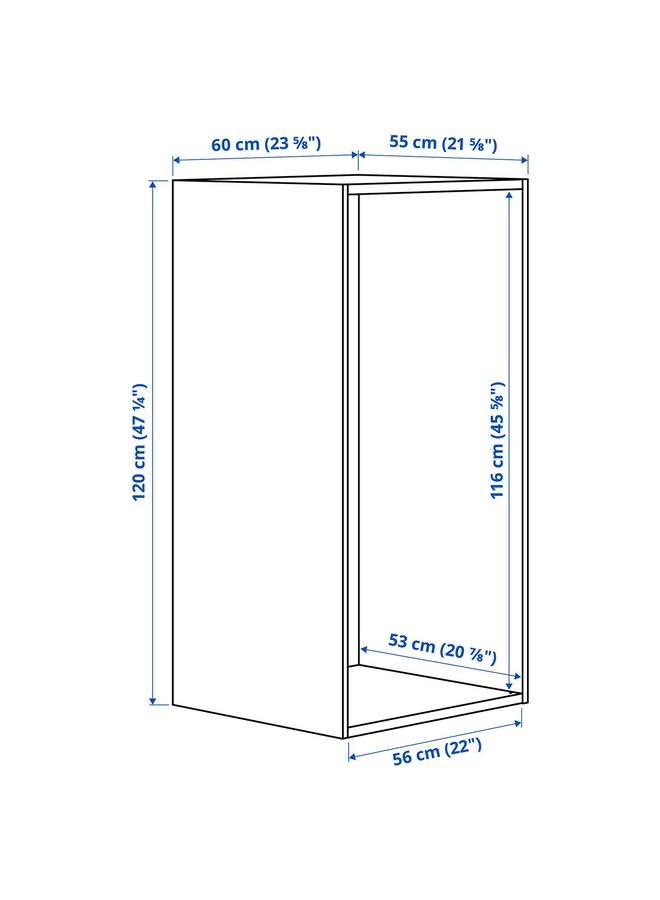 إيروريكس إطار، أبيض، 60x55x120 سم - Image 4