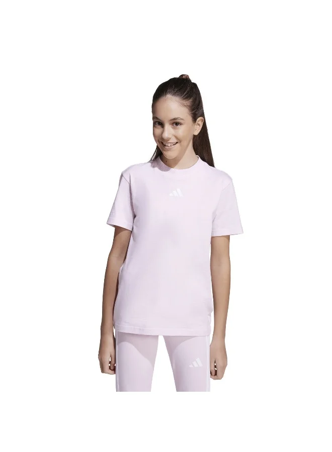 adidas J Sl Tee 160 Pink Training T-Shirts For Junior 7-8Y