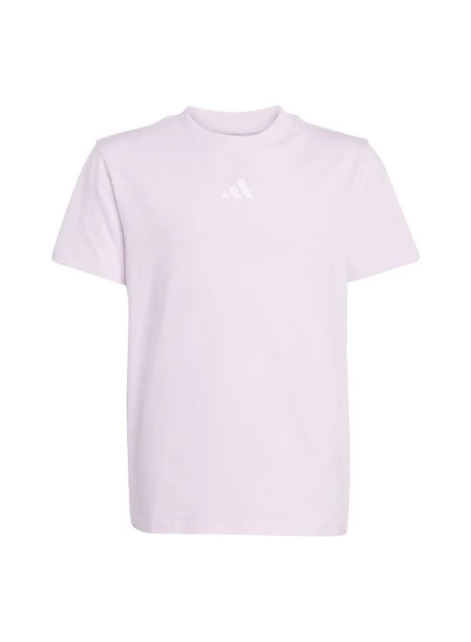 adidas J Sl Tee 160 Pink Training T-Shirts For Junior 7-8Y