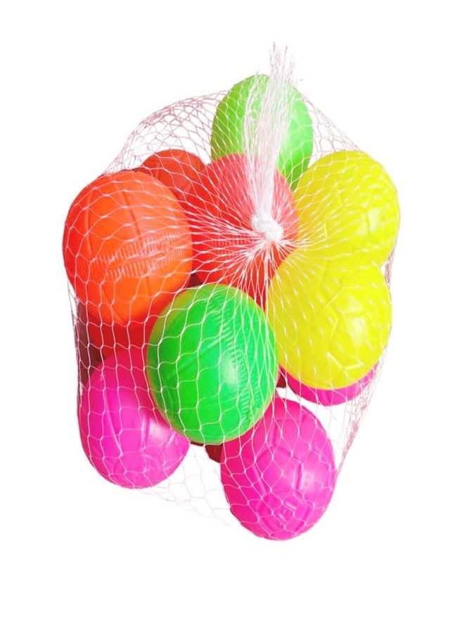 Canbee كرات كريكيت بلاستيكية للأطفال من كانبي، عبوة من 12 كرة متعددة الألوان، وزن كل كرة 15 غرام، يستمتع الأطفال باللعب بها - Image 1