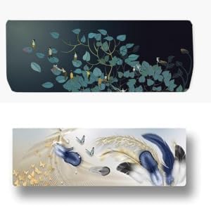 SHREESHANN Printed Color Air Conditioning Dust Cover Waterproof Folding AC Covers for Split for 1.5 ton Indoor Unit (Pack Of 2) (Thinking Works & Butterflies) - Image 1