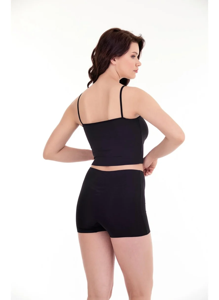 Sensu Laser Cut High Waist Slimming Shorts Single Set -OTR4000