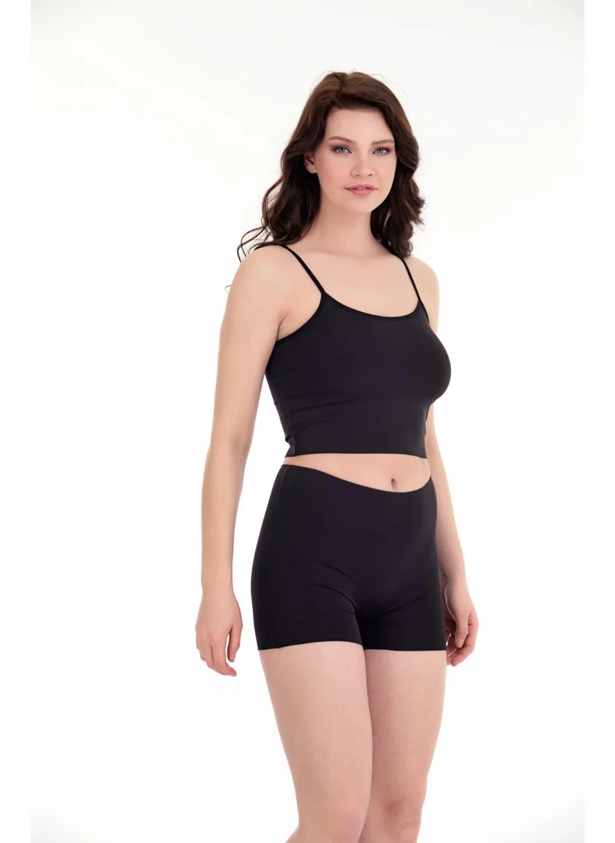 Sensu Laser Cut High Waist Slimming Shorts Single Set -OTR4000
