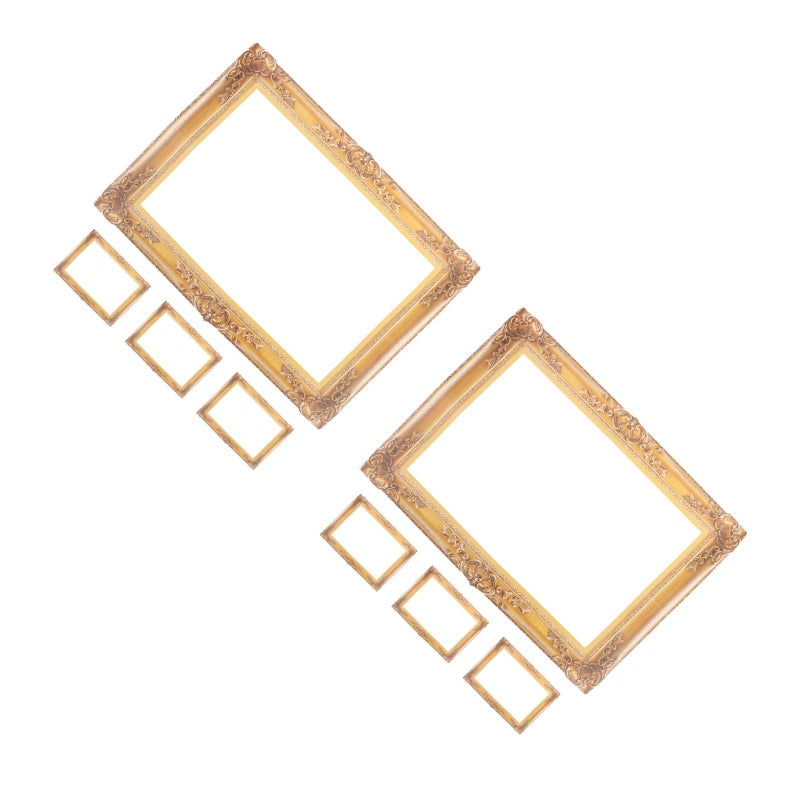 8 pcs Wedding Photo Booth Props: Handheld Large Paper Picture Frames For Romantic Wedding Photos - Party Decoration Selfie Accessories - Image 1