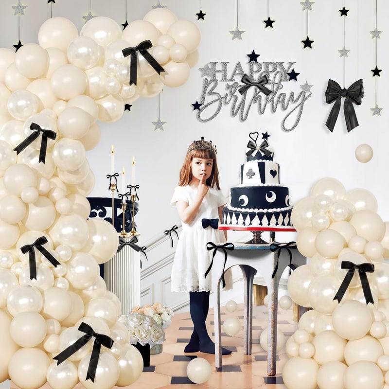 NUTTYBASH Balloon Arch Kit Coquette Birthday Decorations (White) - Image 2