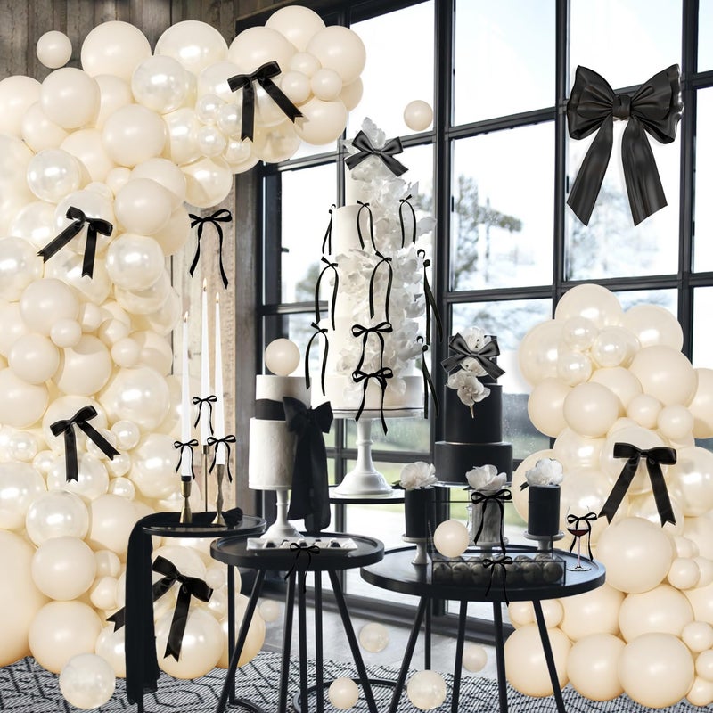 NUTTYBASH Balloon Arch Kit Coquette Birthday Decorations (White) - Image 4